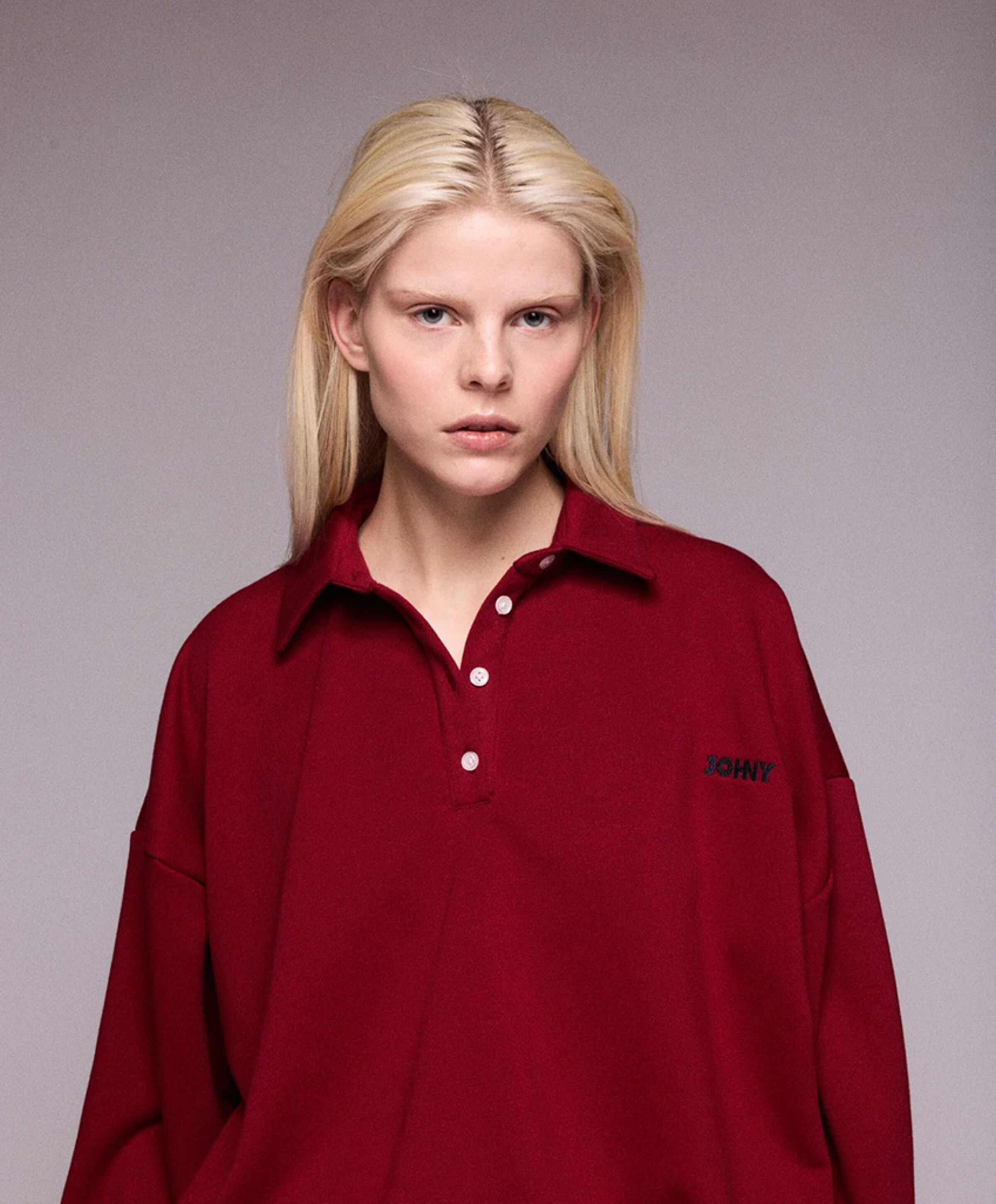 JOHNY Dames trui rood