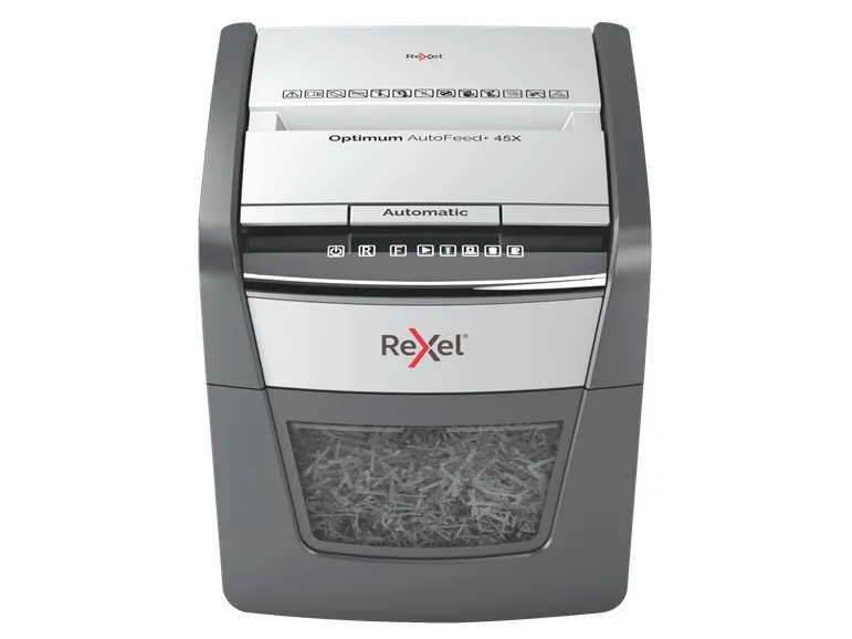 Makulator Rexel Optimum AutoFeed  45X krydsmakulering 4x28 mm (P-4)