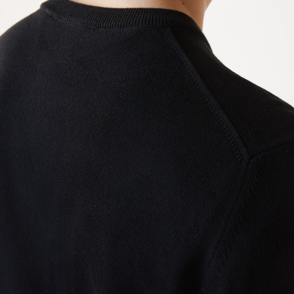 LACOSTE<br>Suéter de gola redonda em algodão orgânico