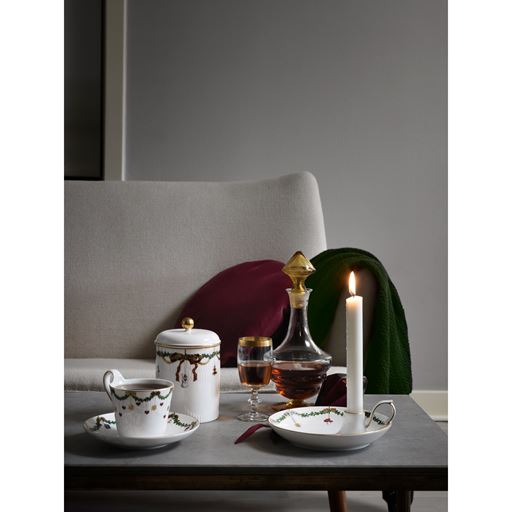 Royal Copenhagen Stjerne Riflet Jul Højhankskop Og Underkop, 24 cl