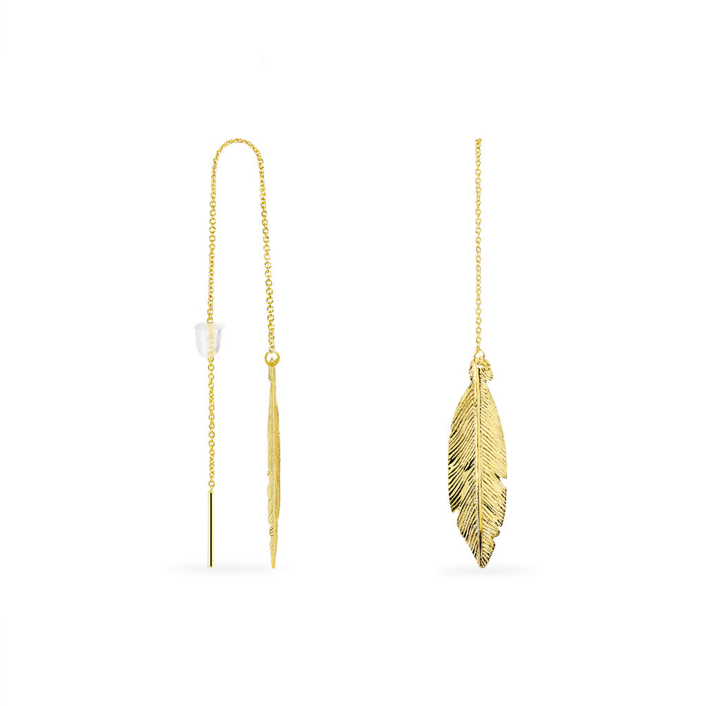 Boucles D'oreilles Pendantes Soline Or Jaune