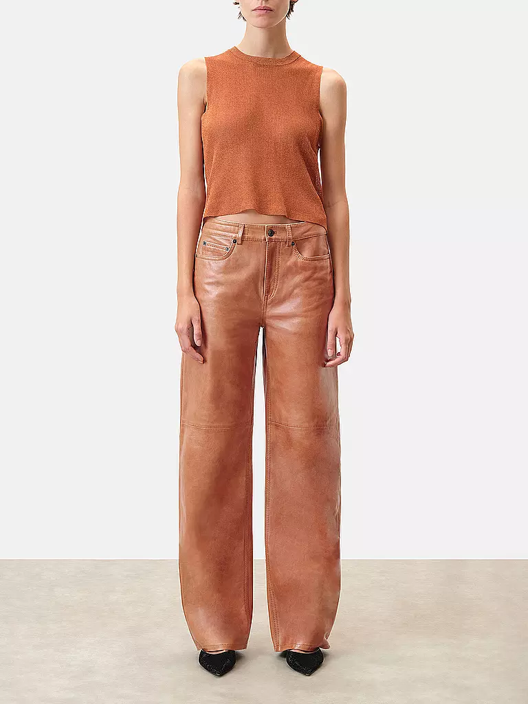 DRYKORN Lederhose MEDLEY hellbraun