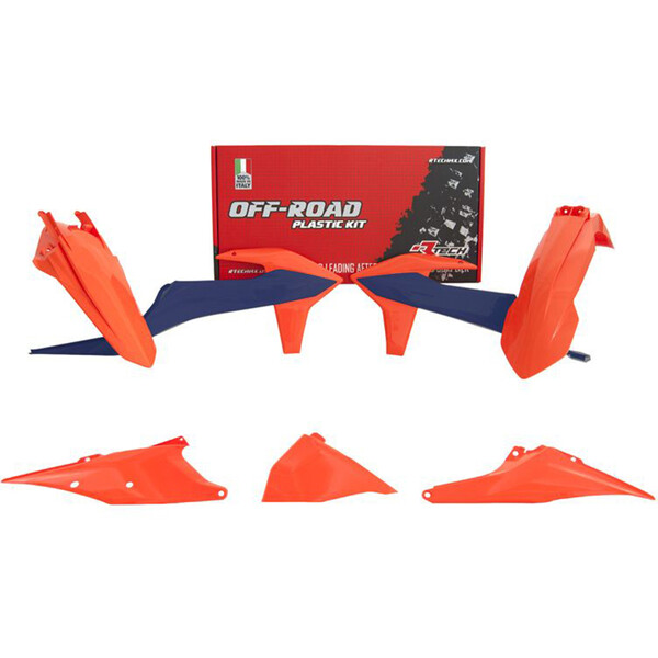 RTECHMX - Kit plastique KTM EXC/EXCF/XC-W/XCF-W (2020-2022) - RKITKTMOEM423 Orange / Bleu