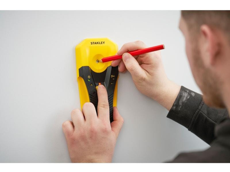 Stanley Metalldetektor Materialdetektor S2 Für die Ortung von Holz, Metall und Wechselstrom