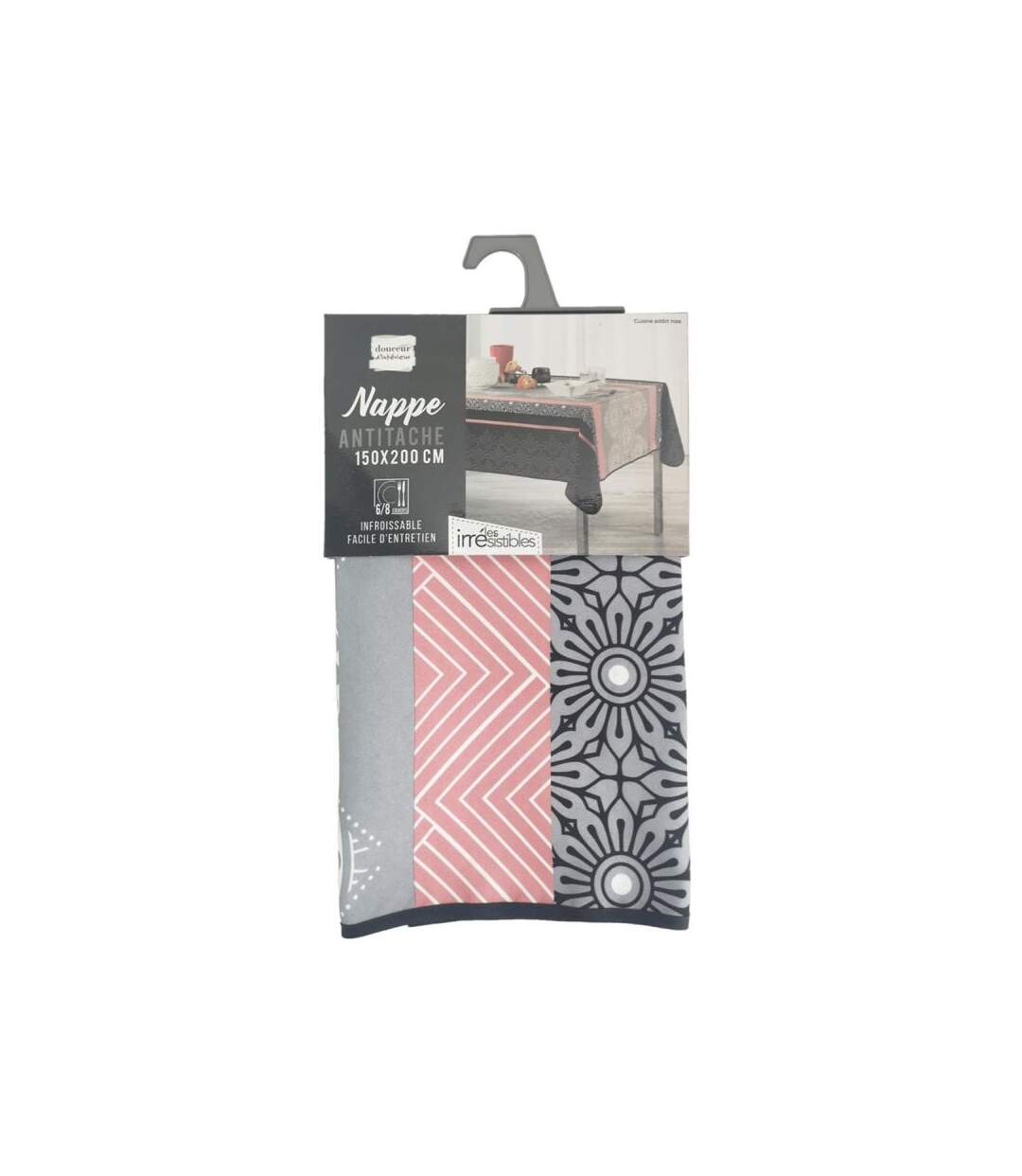 Nappe Antitache Cuisine Addict 150x200cm Rose