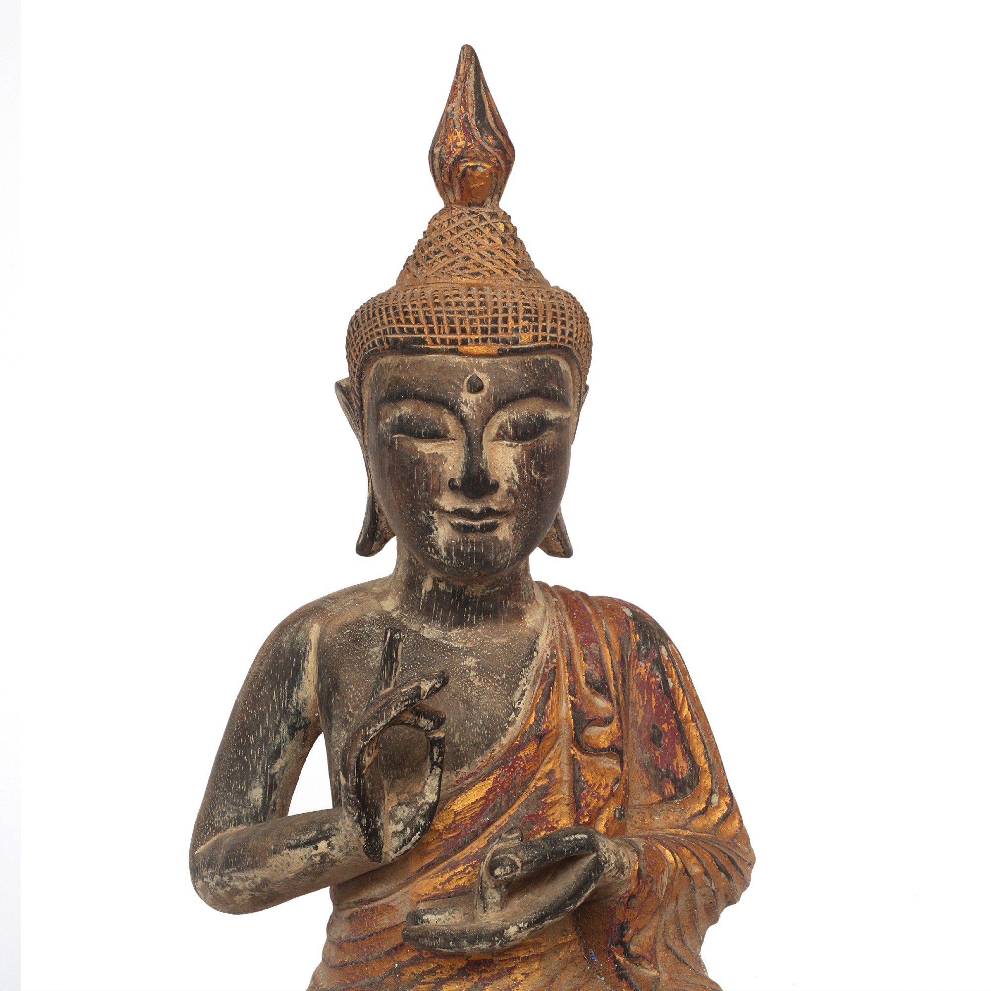 'Buddha sitzend Thai Stil', H 47 cm, B 27 cm, T 27 cm von fischer's lagerhaus