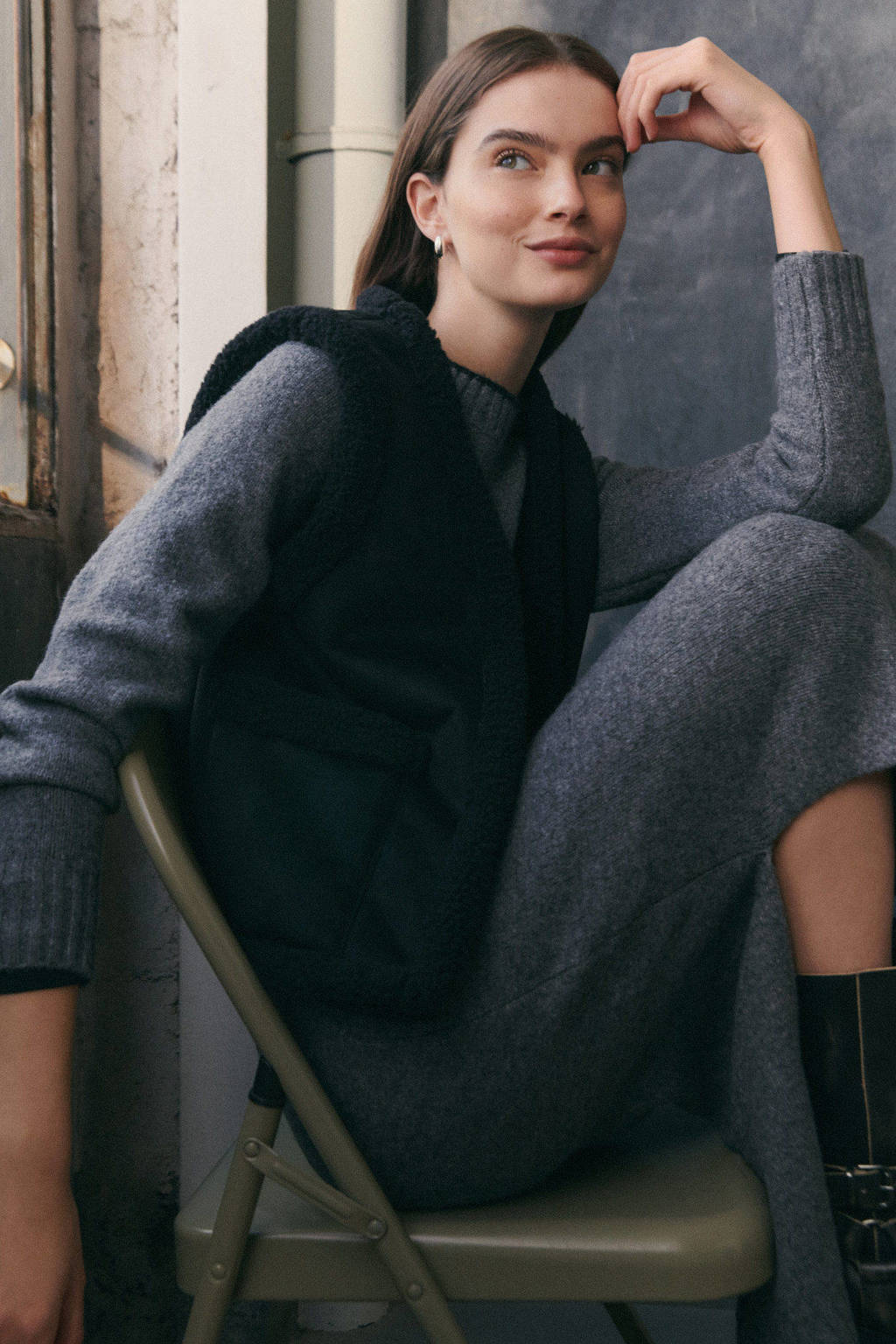 MANGO TEEN gilet zwart