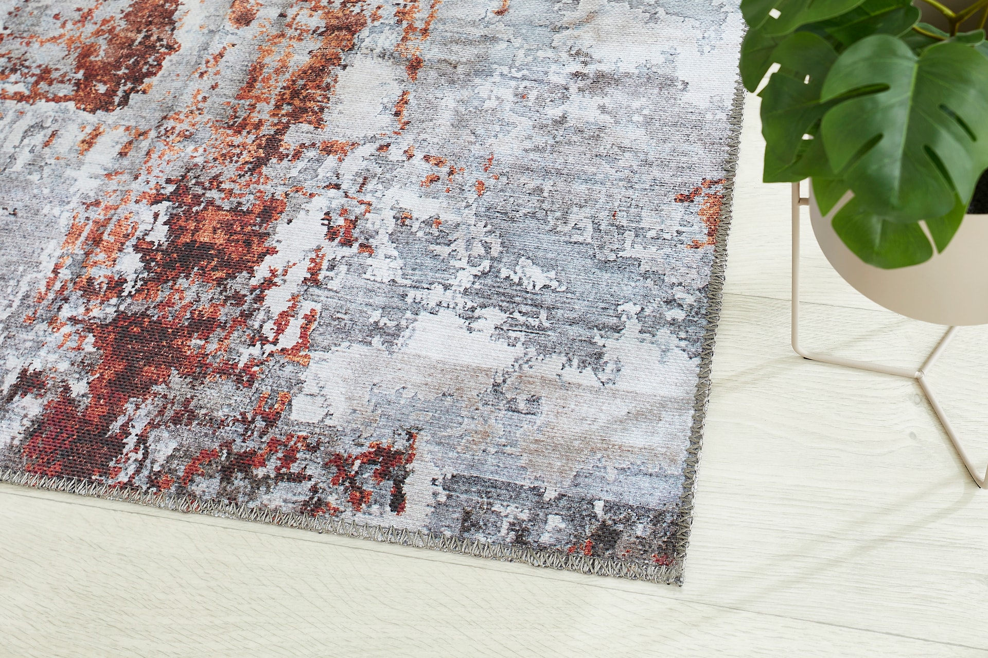 LUXOR-living Outdoorteppich LAGO 240 x 340 cm grau/rost