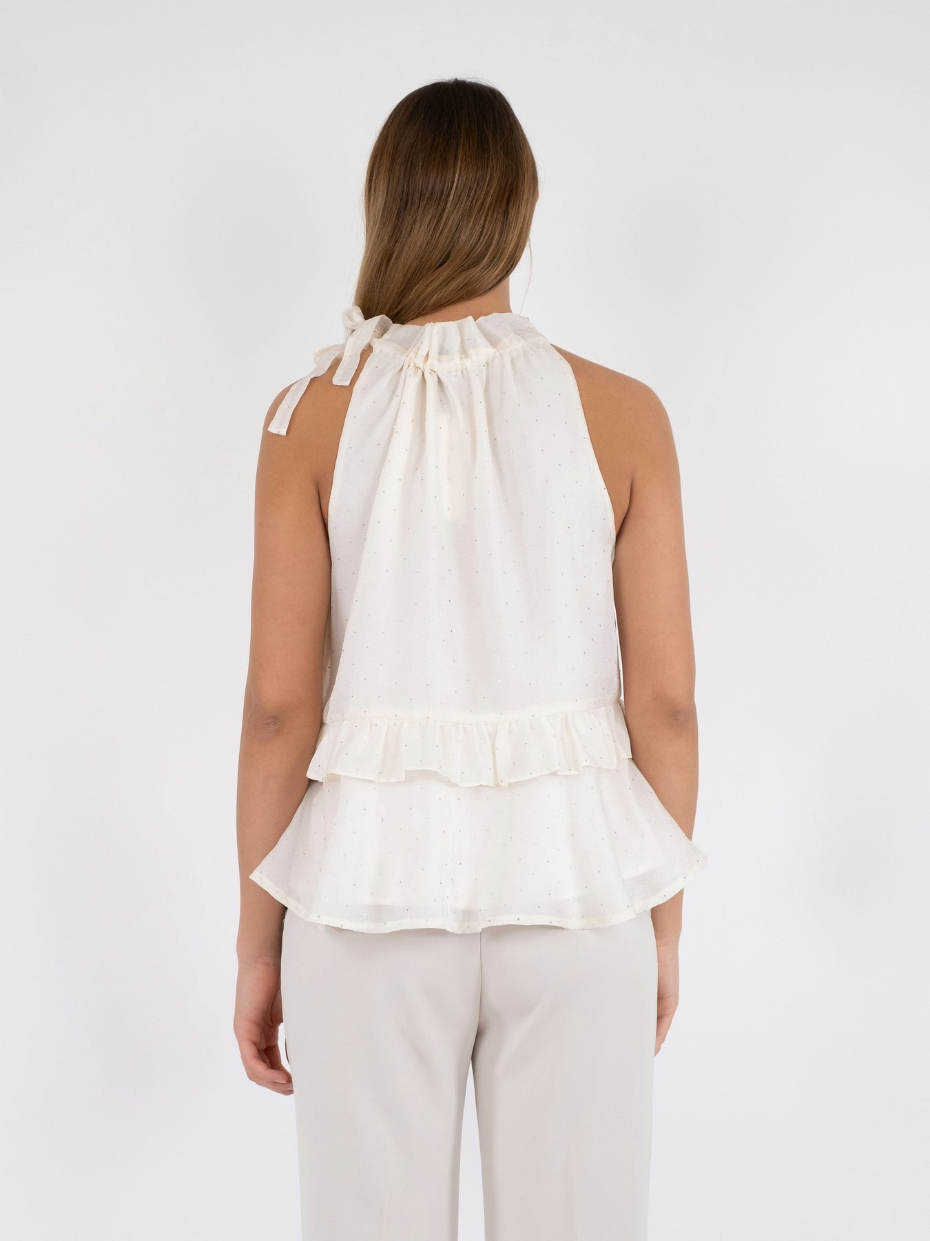 Neo Noir Margy Bedazzled Top creme