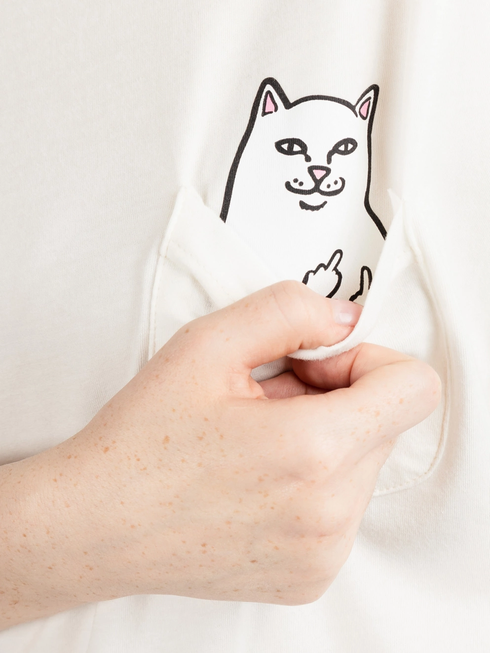 RIPNDIP Lord Nermal Pocket T-Shirt white