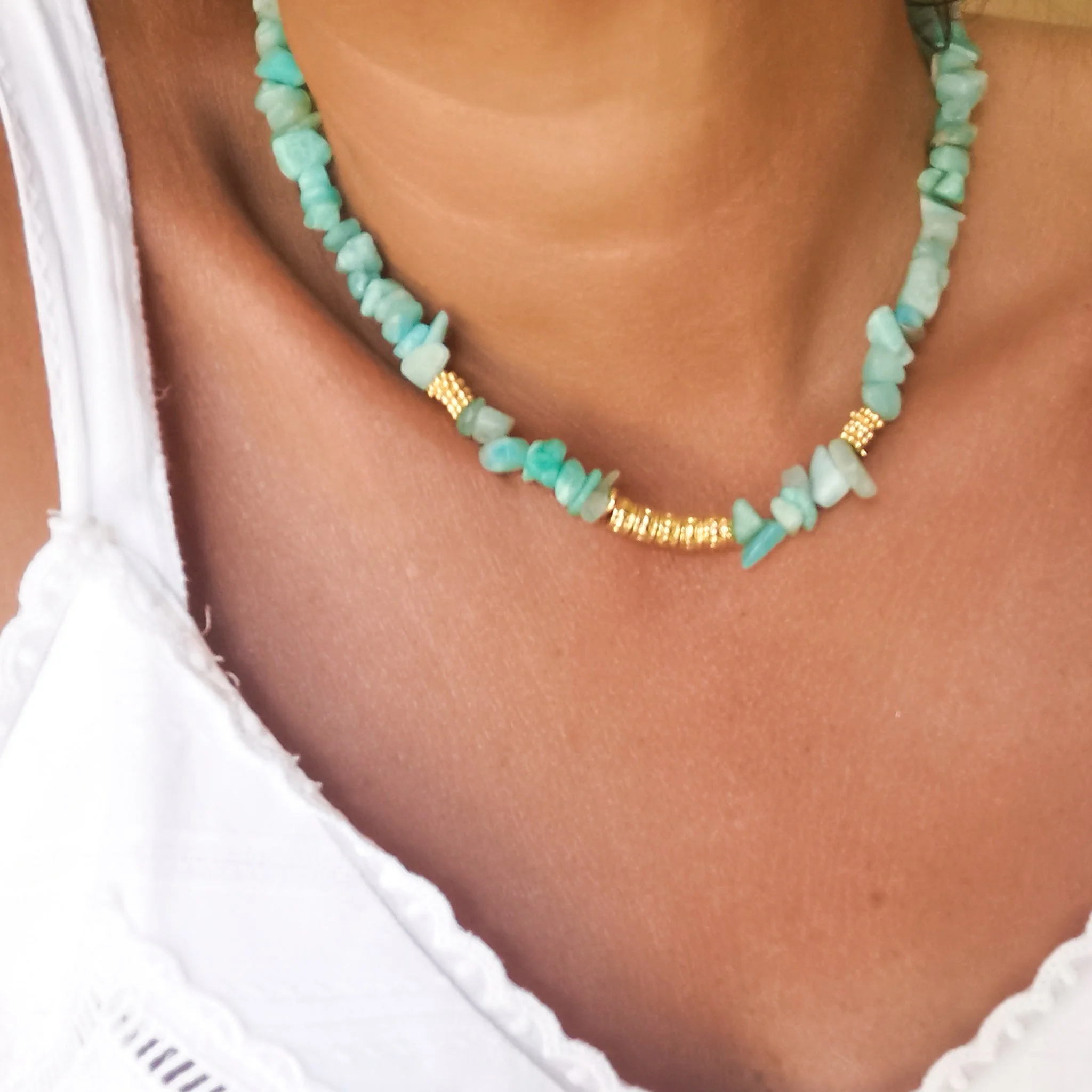 ROMY - Collier amazonite | Vert