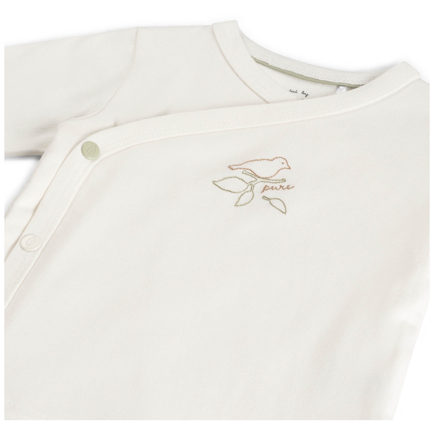 Prénatal newborn shirt Pure lange mouwen effen wit