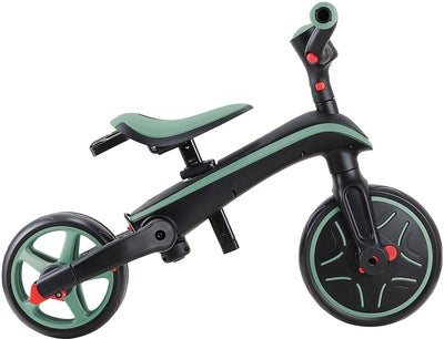 Globber Trehjulssykkel Explorer Sammenleggbar 4-in-1, Olivengrønn