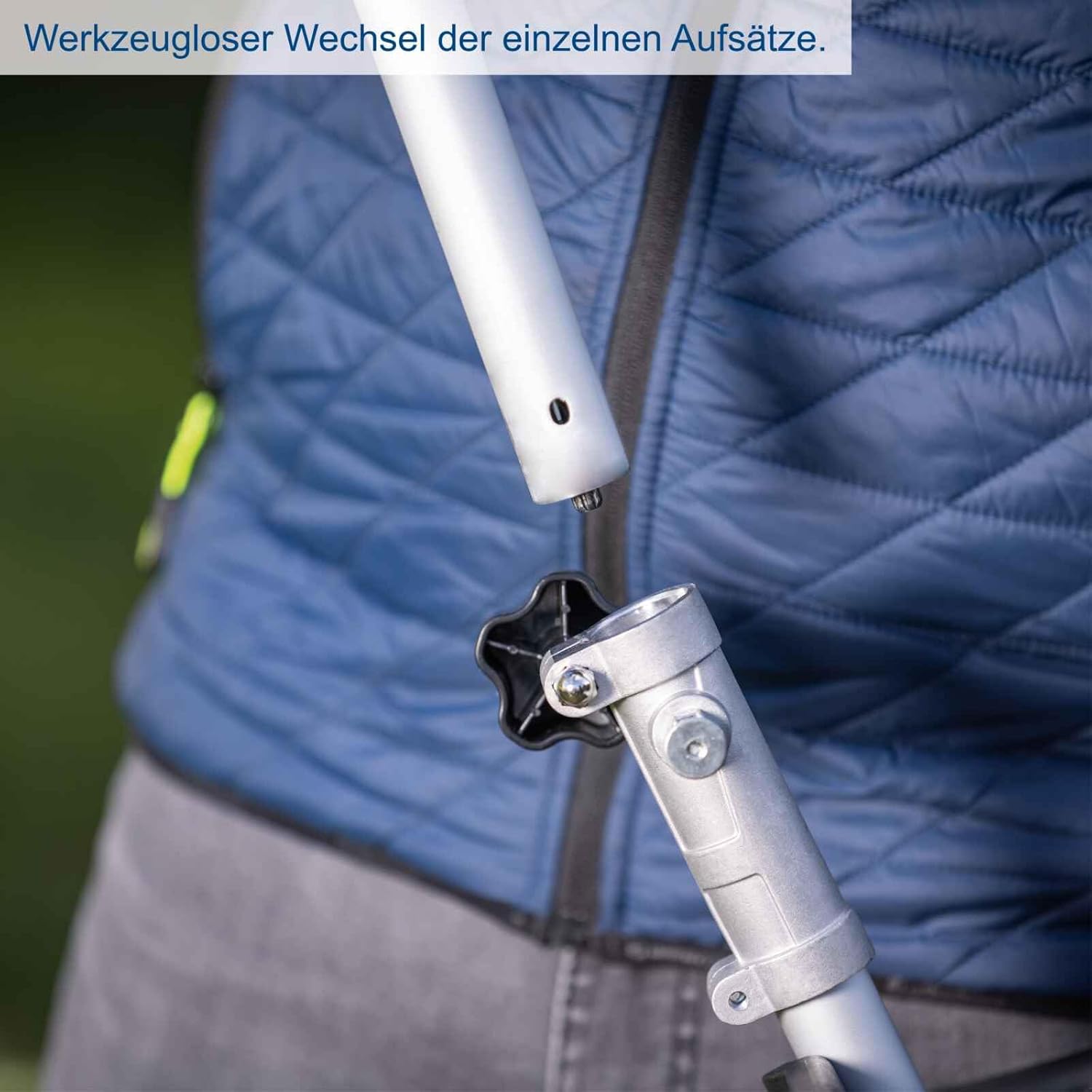 Scheppach 4in1 Akku Multifunktionsgerät BC-MFH400-X Brushless Multigartengerät | Rasentrimmer, Motorsense, Heckenschere, Hochentaster | 20V-IXES-Serie | 10 Jahre Garantie | mit 2x 2Ah Akku & Ladegerät