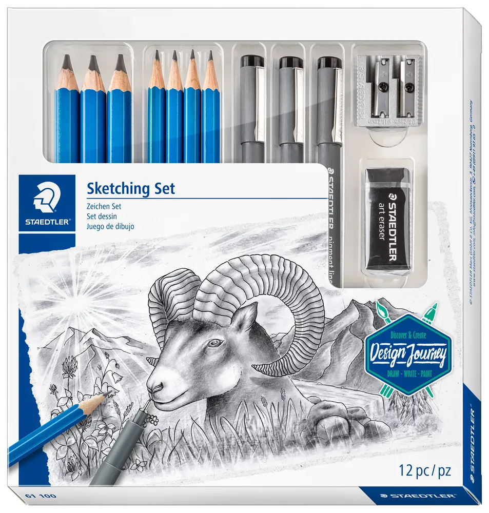 Staedtler Design Journey Sketching sæt 12 dele
