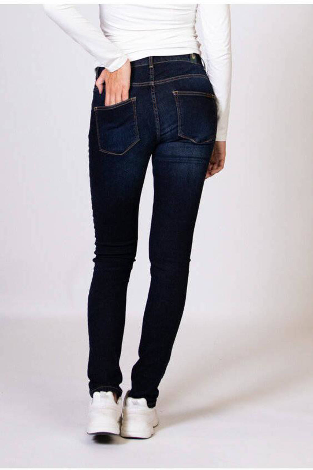 LOVE2WAIT low waist zwangerschaps skinny jeans dark wash