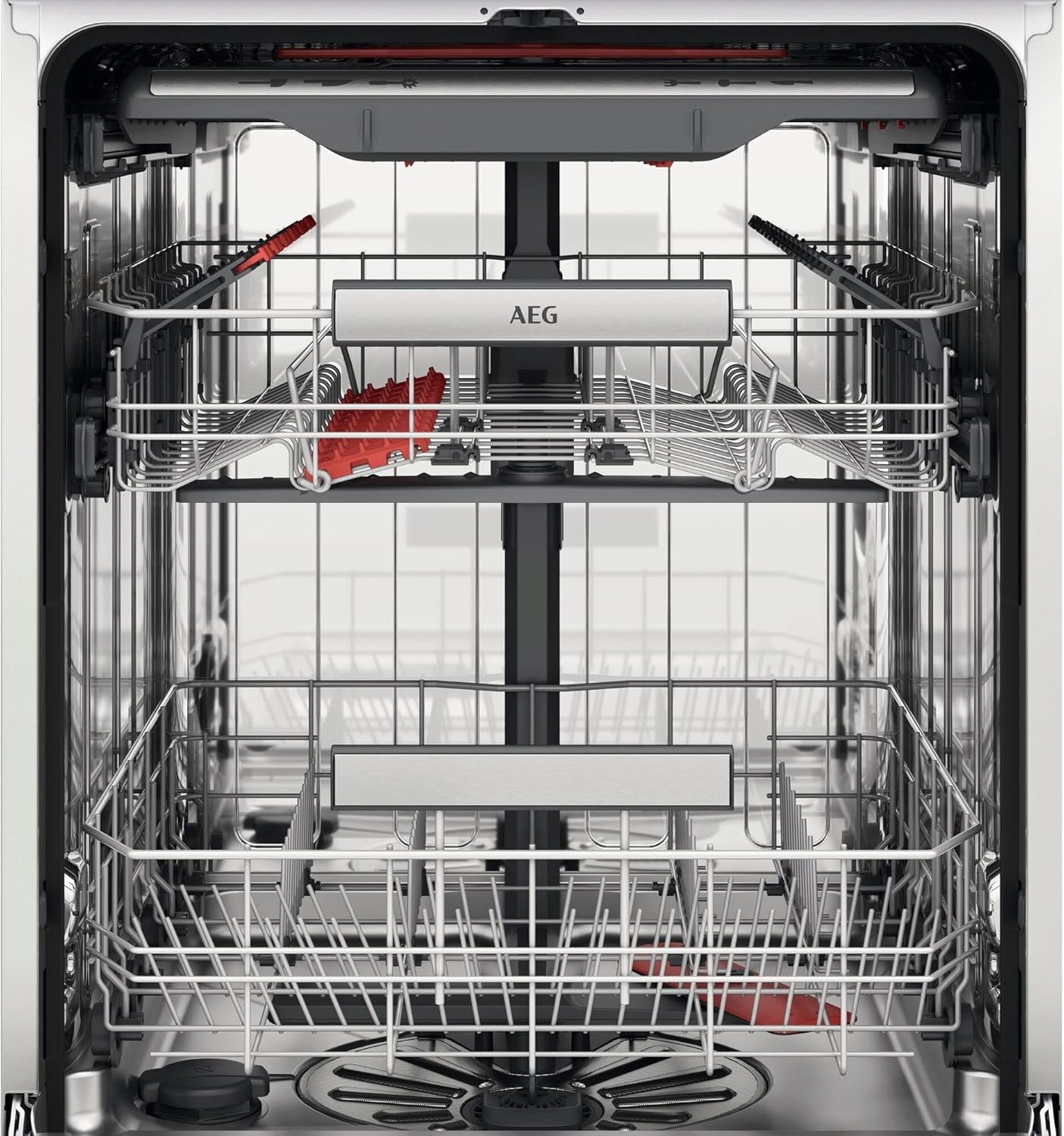 AEG Unterbau Geschirrspüler 60cm, Serie 7000, Glasschutz, Energieklasse A, Besteckschublade, personalisierte Zeit-Steuerung, leise 42dB, Wasserstopp, ComfortRails-Teleskopauszüge, FUS7676APM