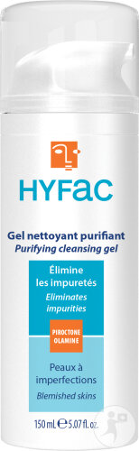 Hyfac Gel Nettoyant Purifiant Peaux À Imperfections Flacon-Pompe 150ml