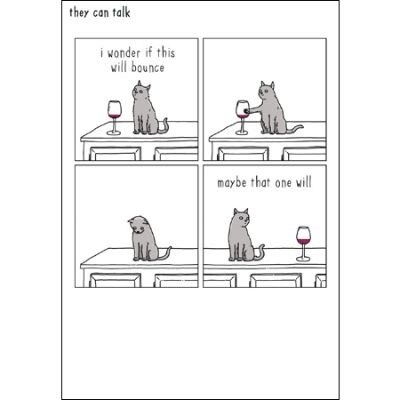 Will It Bounce Cat Card