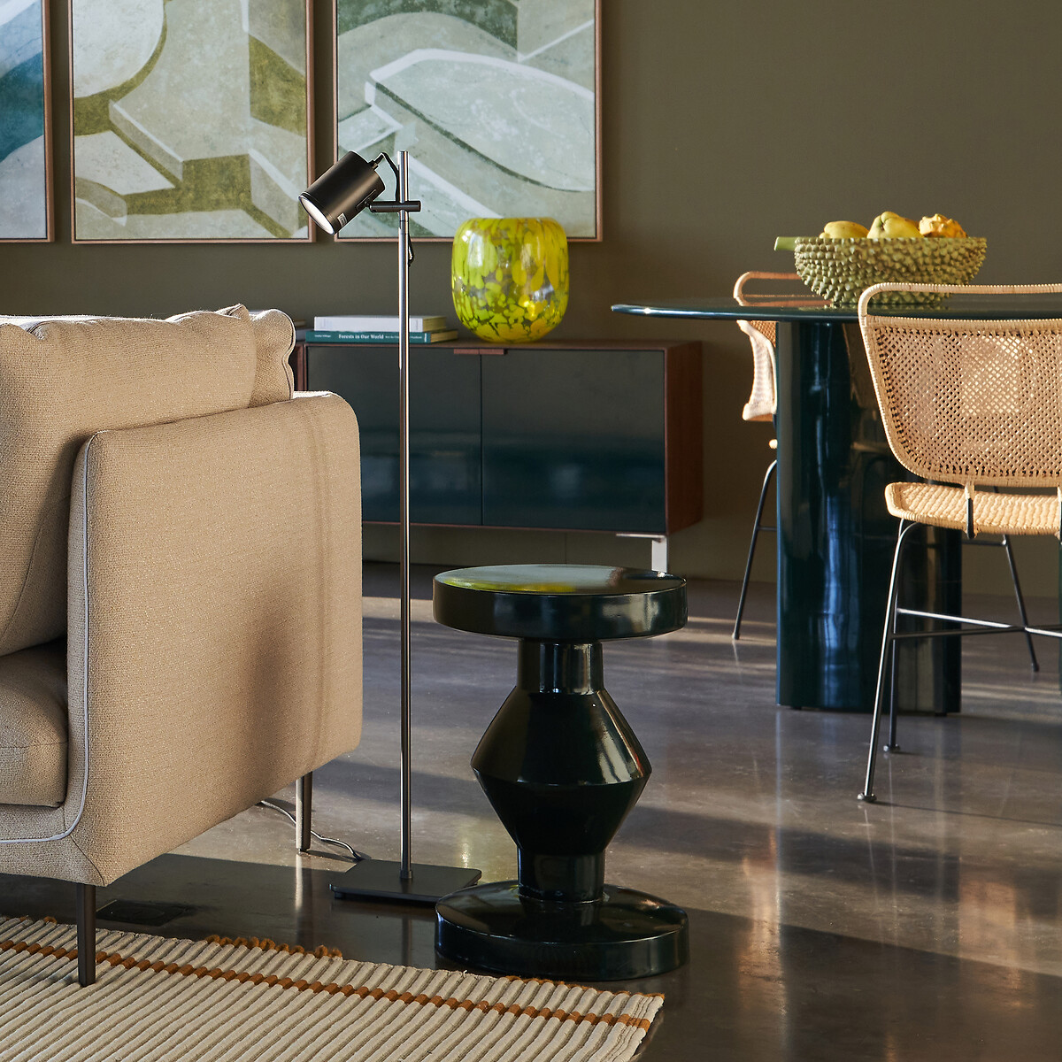 AM.PM<br>Mesa lateral Brion em ferro laqueado