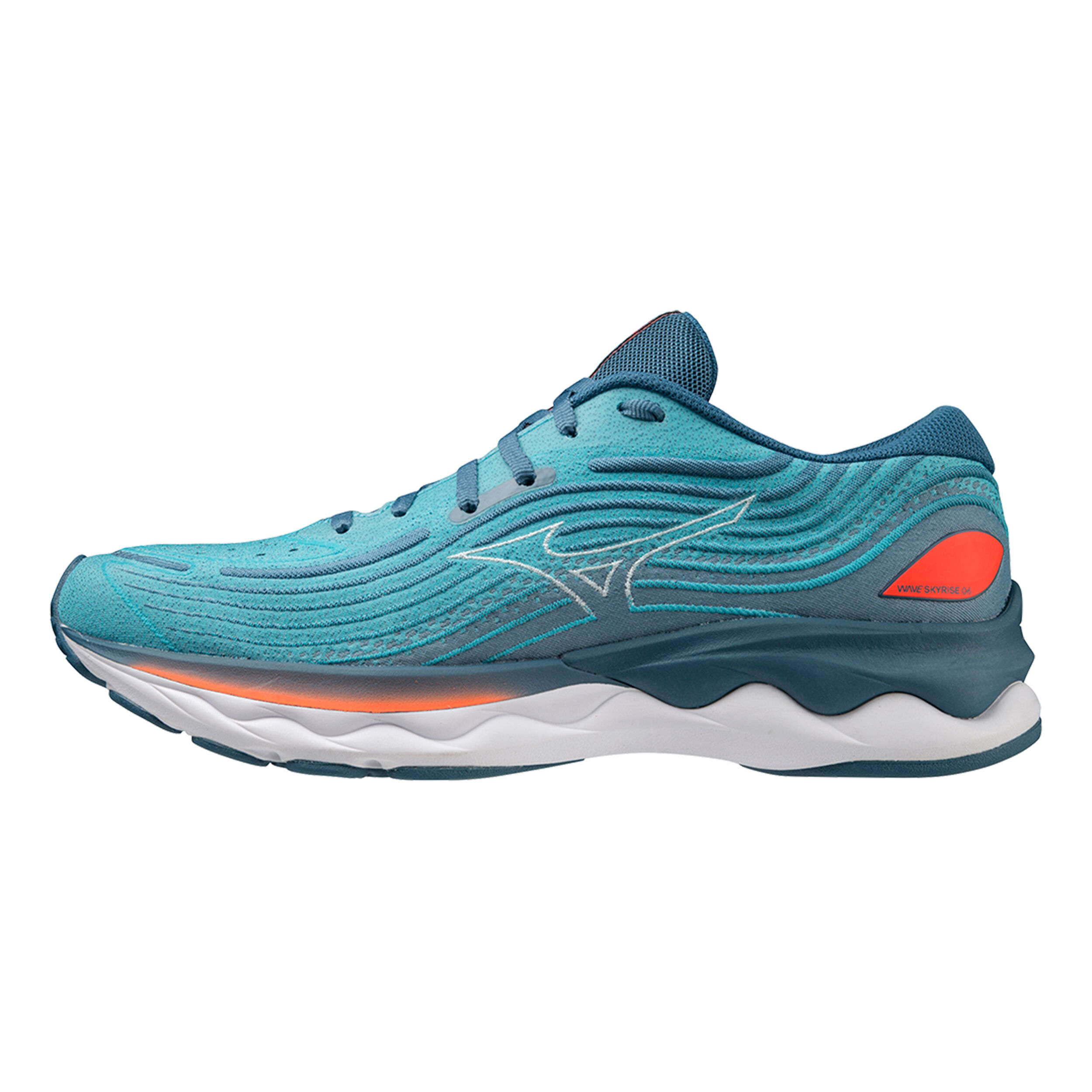 Mizuno Wave Skyrise 4 Chaussure De Running Sans Stabilisateurs Hommes - Bleu , Orange