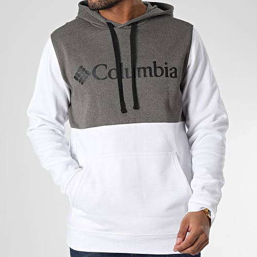 Sweat Capuche Trek Colorblock 1976933 Blanc Gris Chiné