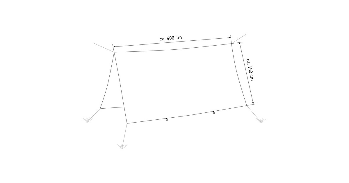AmazonasTraveller Tarp XXL zonnezeil  (Groen)