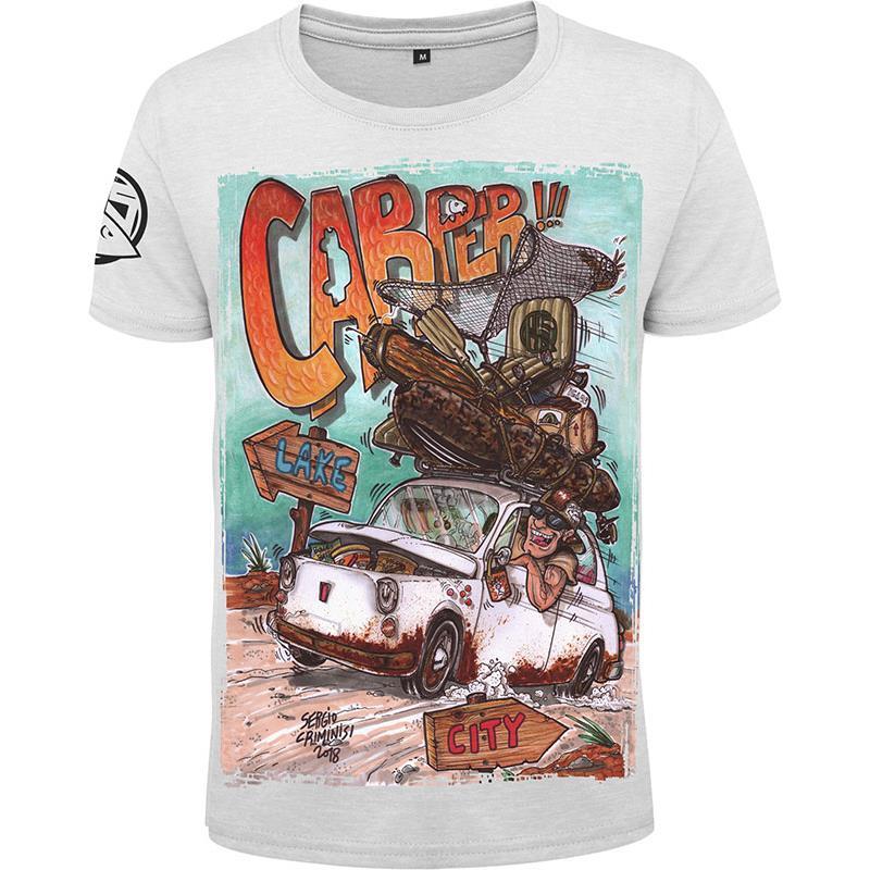 Tee Shirt Manches Courtes Homme Hot Spot Design Carper - Blanc