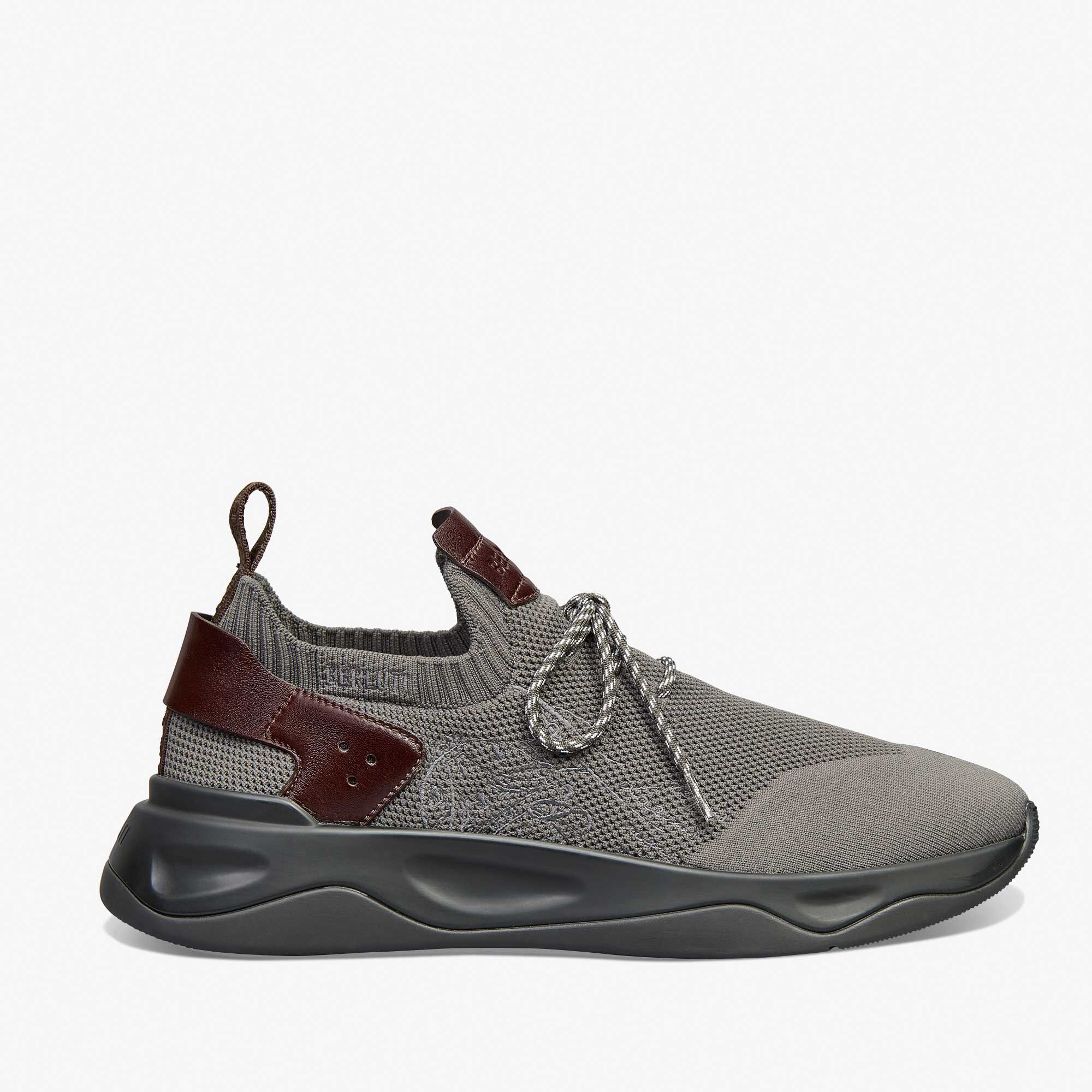 Sneaker Shadow En Scritto Knit Et Cuir