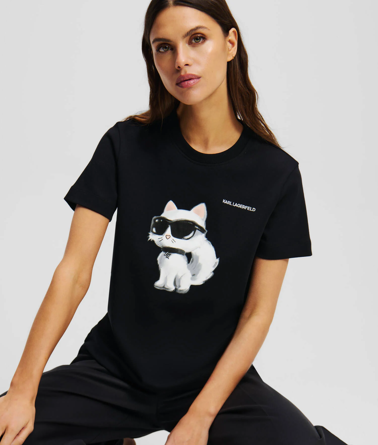 IKON CHOUPETTE AQUARELLE T-SHIRT - Noir