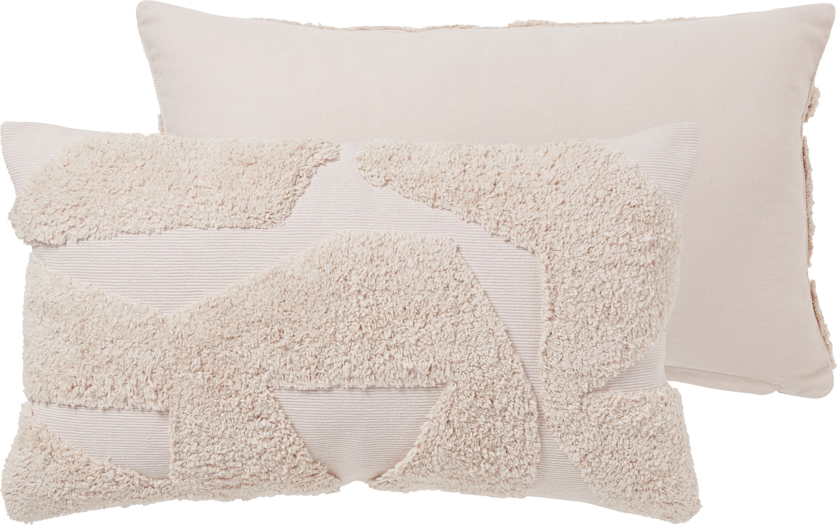 ANNALISA Zierkissen - Beige / B: 30.0 cm x H: 50.0 cm