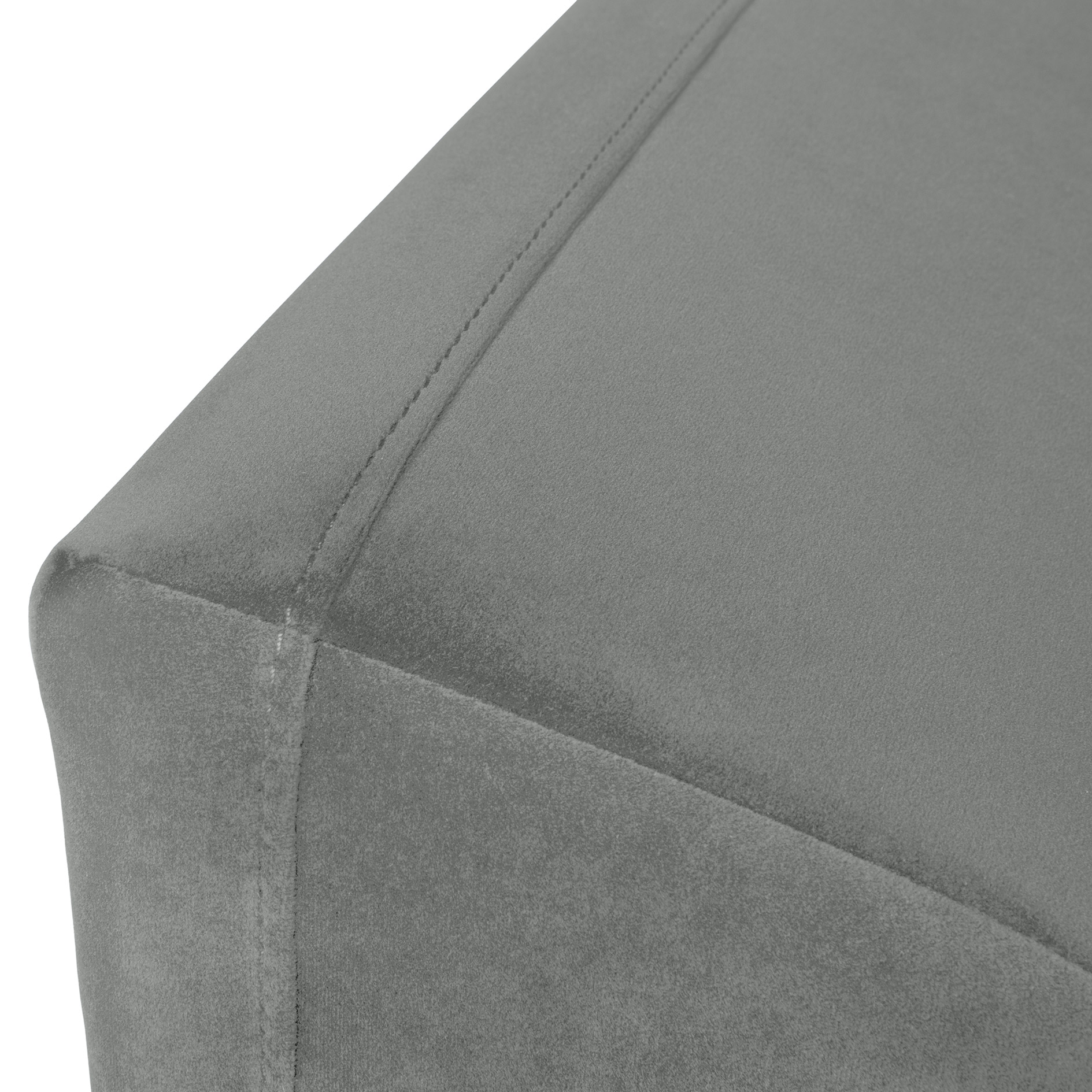 Ecksofa - grey - mit Kissen - Liegefunktion und Staukasten