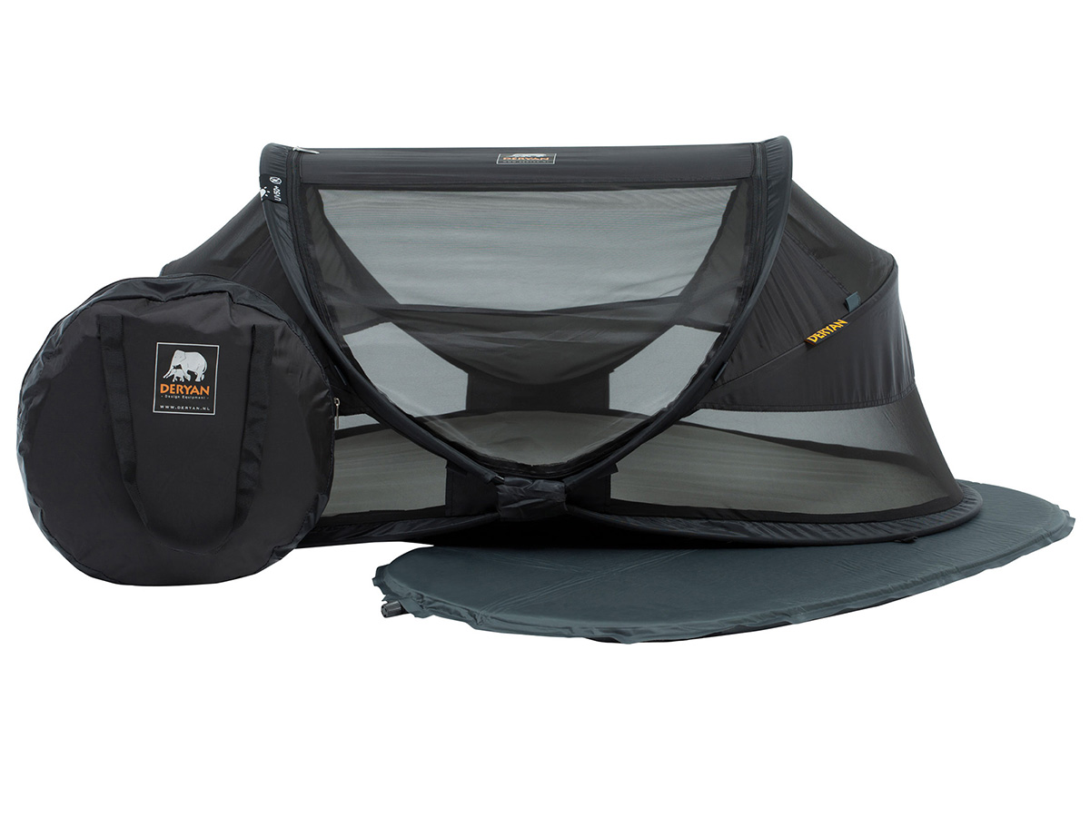 Deryan Baby Luxe zwart Campingbedje