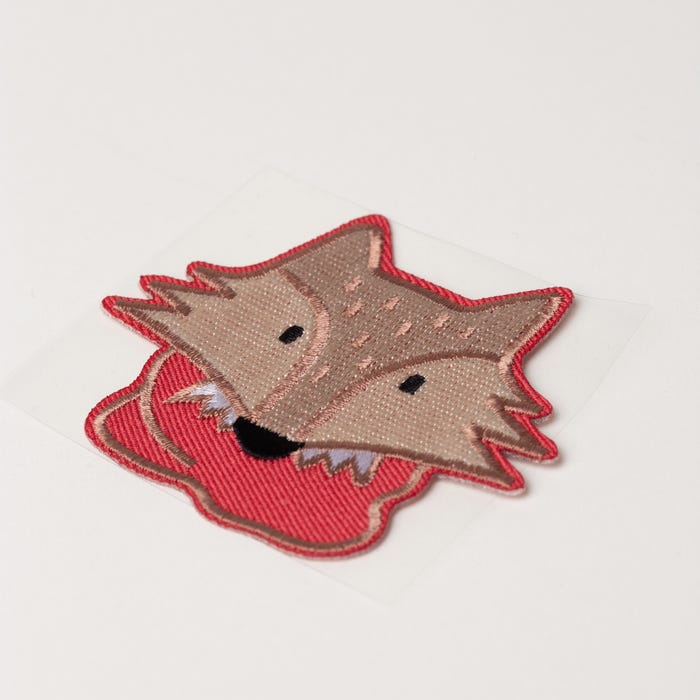 Atelier Veritas-Patch met vosje 6,2x7,2cm
