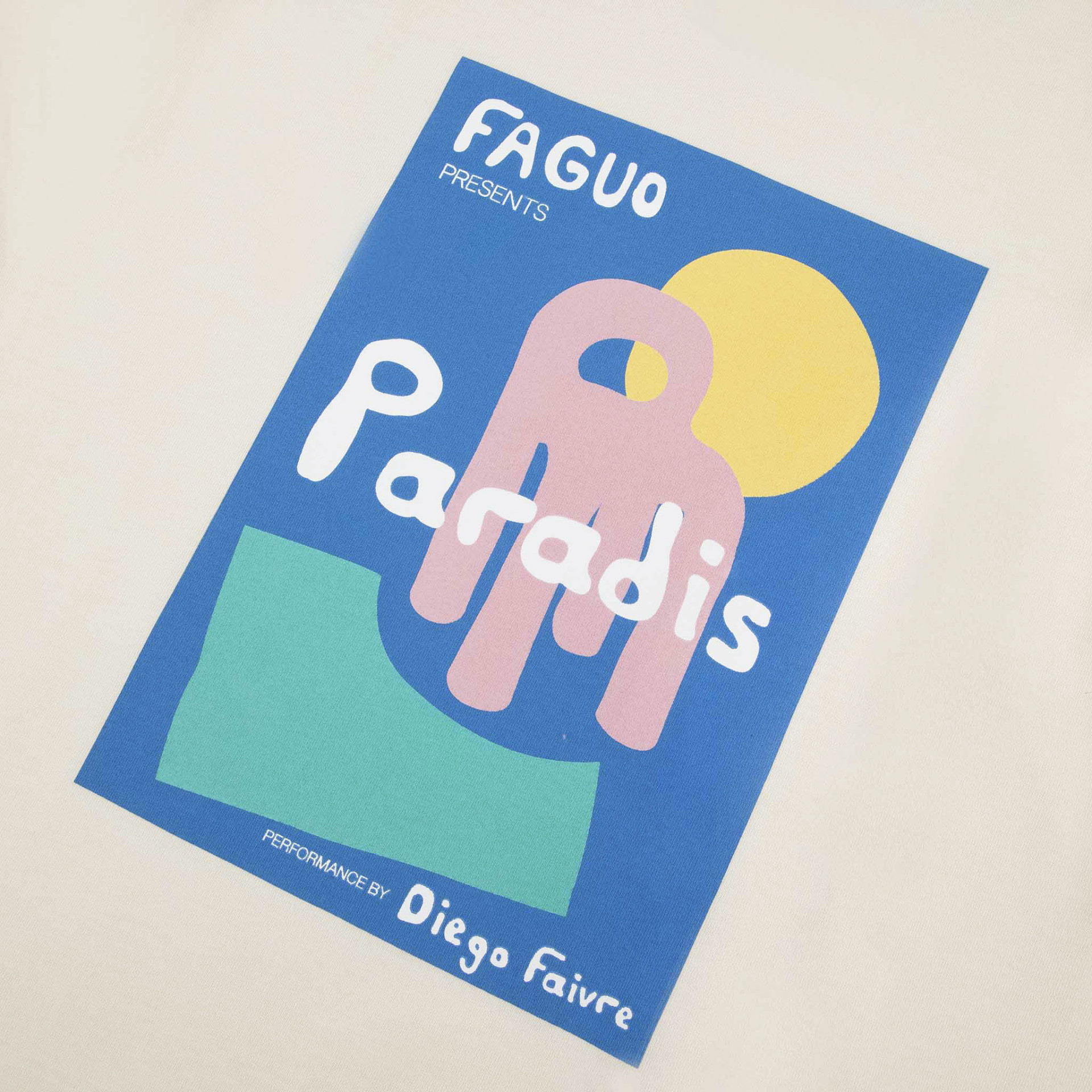 T-shirt écru lab diego faivre - Diego Faivre coton et coton recyclé - modèle lugny