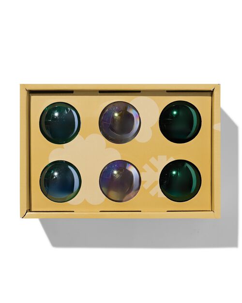 lot de boules de Noël effet bulle de savon - lot de 6