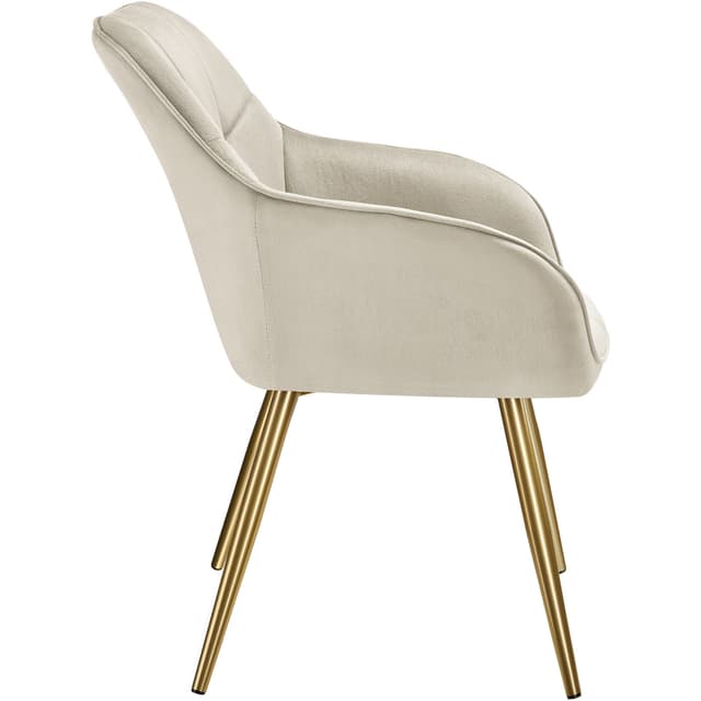 Stol Marilyn, velour, quiltet