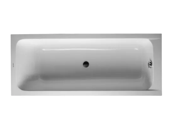 Baignoire droite 170x70 DURAVIT D-Code bonde au centre