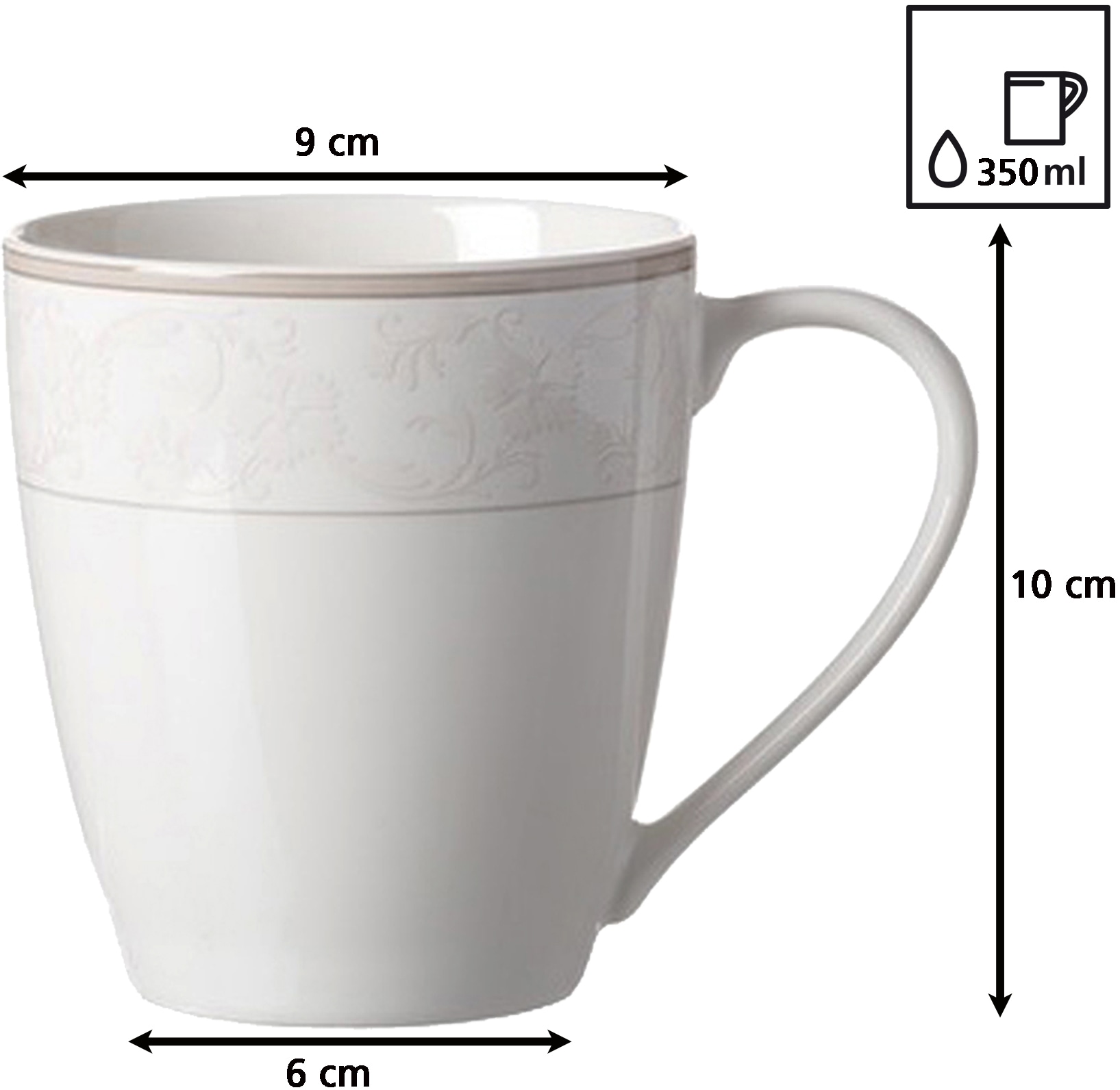 Ritzenhoff & Breker Becher »Isabella« mit extravagantem Dekor, 6-teilig