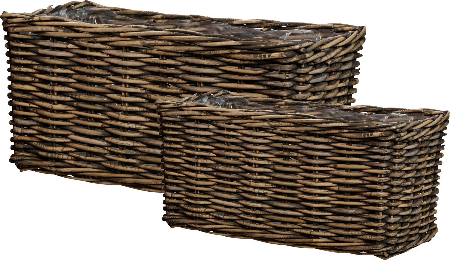 Plantenmand zwart 80 x 35 x 35 cm