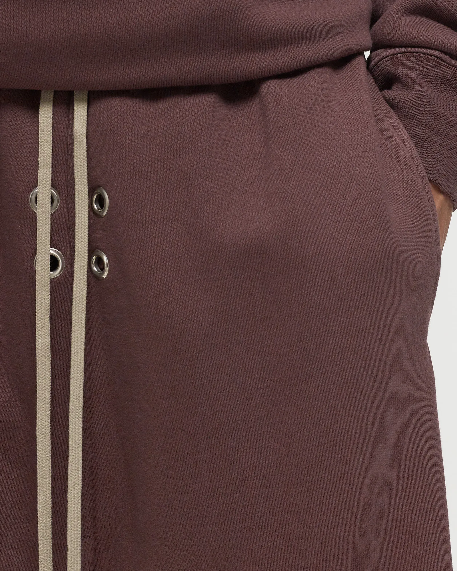Rick Owens DRKSHDW KNIT SWEAT SHORTS - GIMP DRAWSTRING PODS