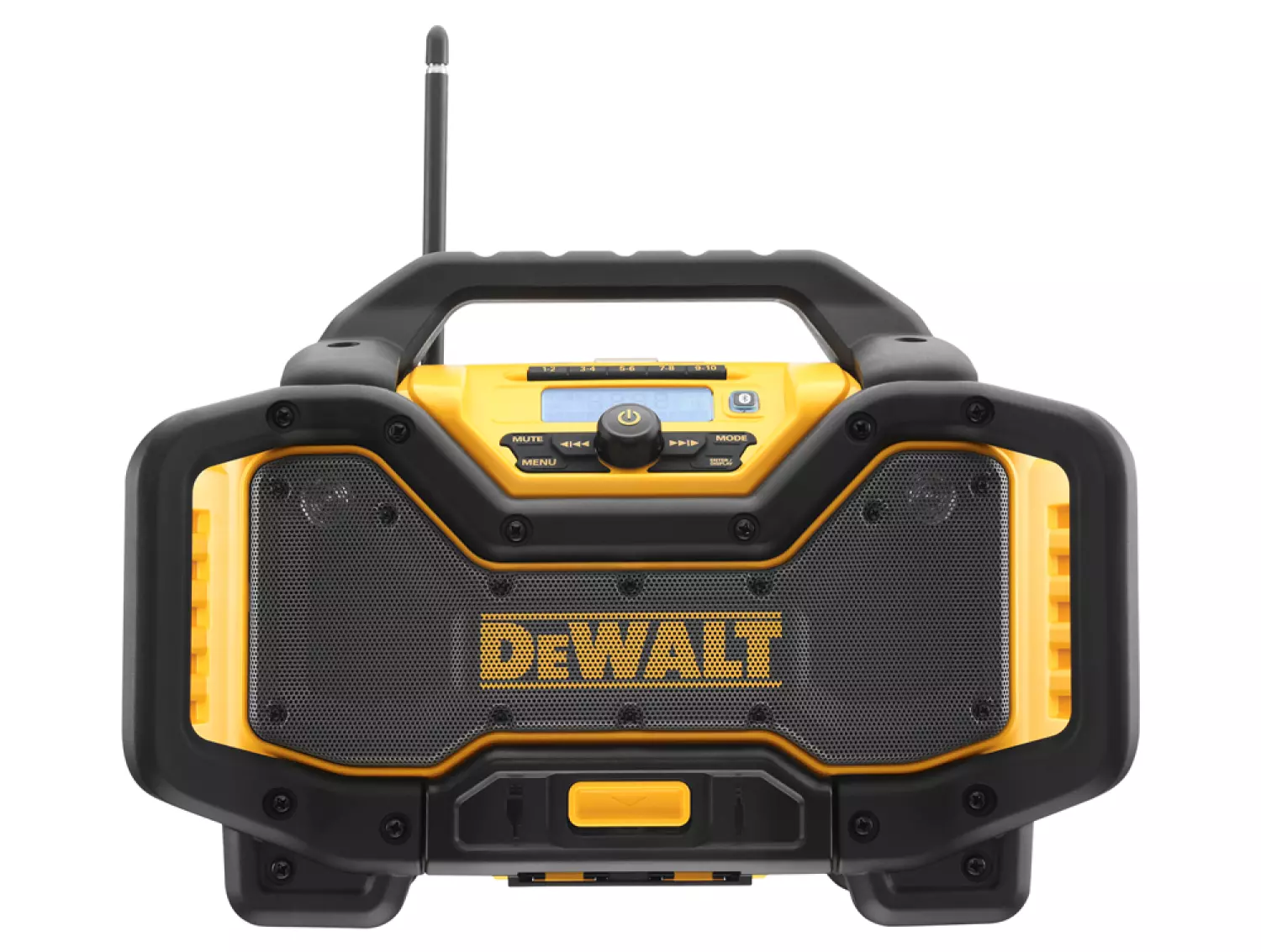 DeWALT DCR027 18V Li-Ion accu DAB  Bouwradio met oplaadfunctie - werkt op netstroom & accu