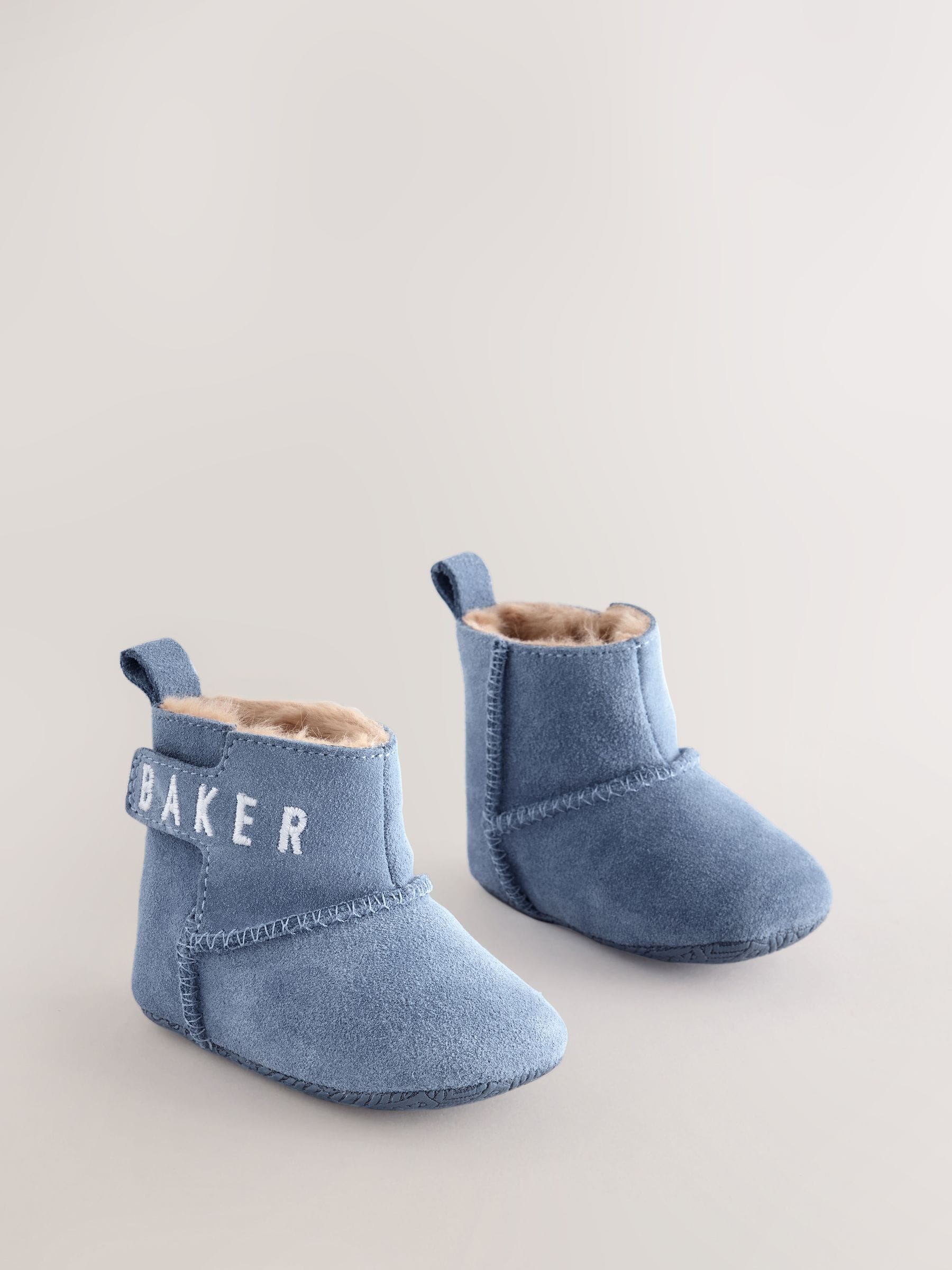 Blauw - Baker by Ted Baker Babyslofjes Boots voor Jongens