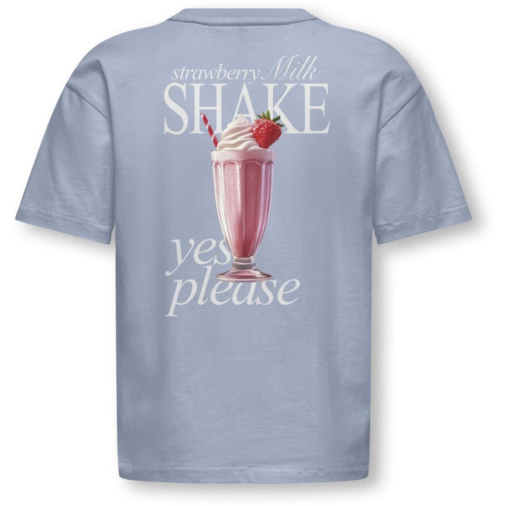 Køb kids ONLY Soft Chambray Milkshake Koghelen Life S/S Loose Tee Jrs Noos