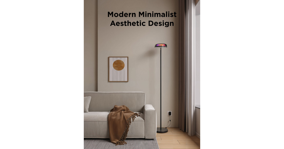 GoveeUplighter Floor Lamp  (Zwart, 2,4GHz wifi, Bluetooth)