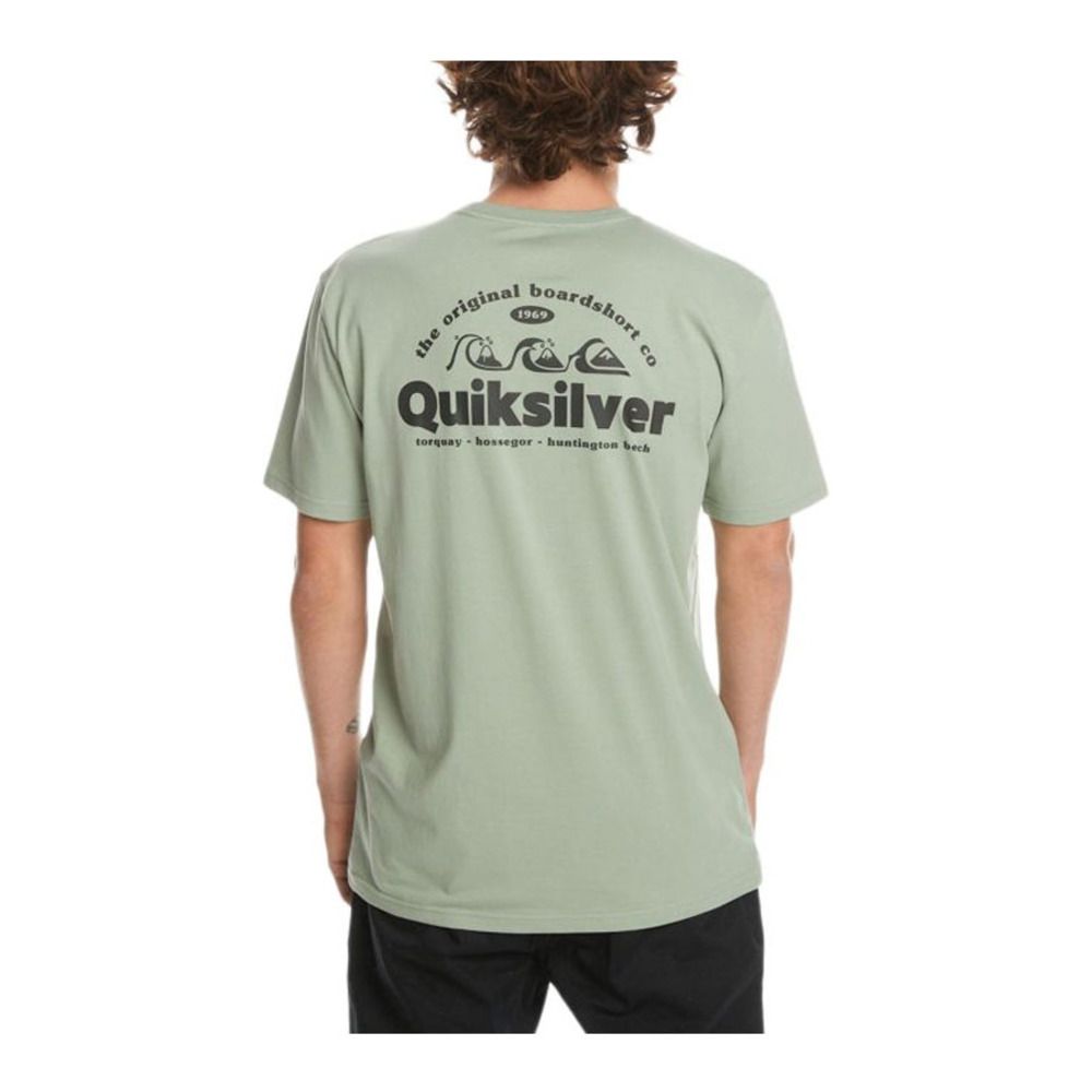 Quiksilver SCREEN 1 INJECTION - Tee-shirt Homme iceberg green