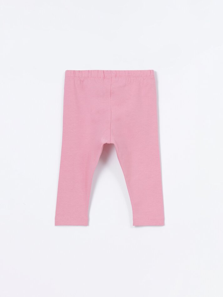 Conjunto com 2 Leggings Compridas Básicas - Malva