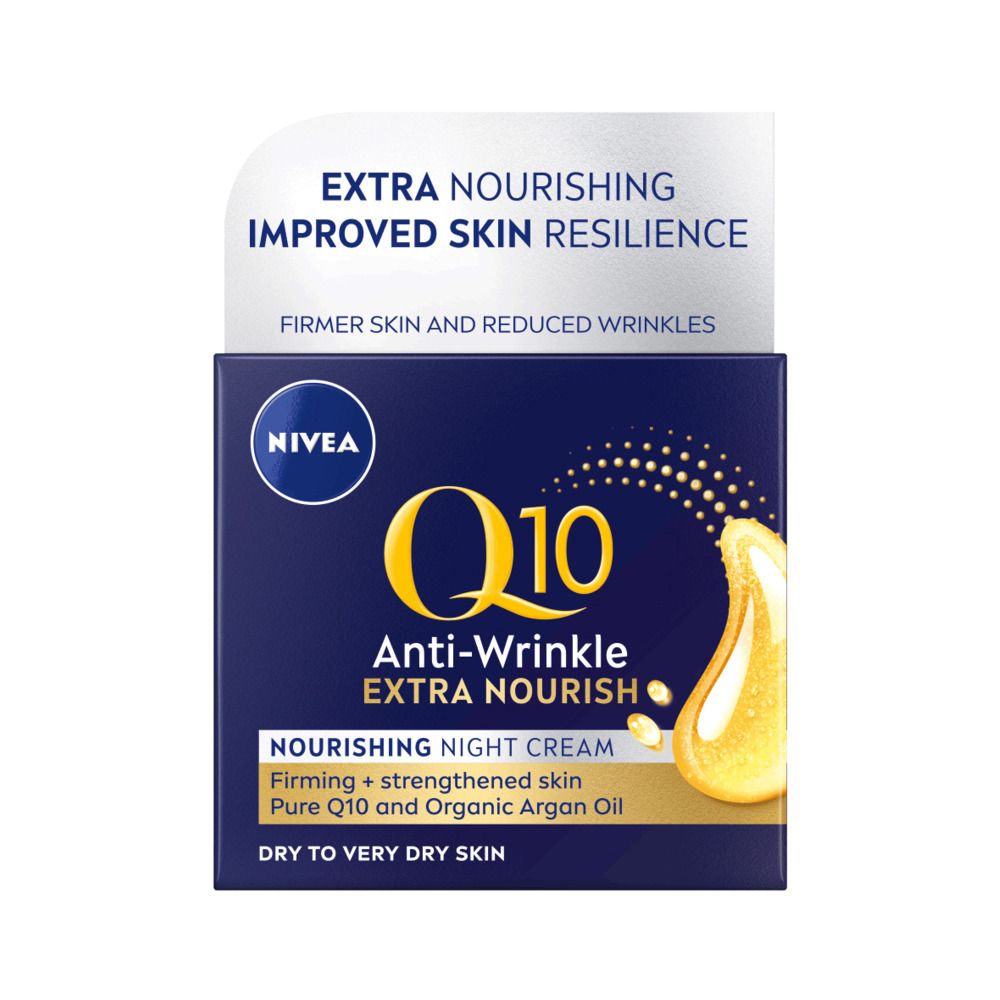 Nivea Q10 Anti-Wrinkle Extra Nourish Night Cream - 50 ml.