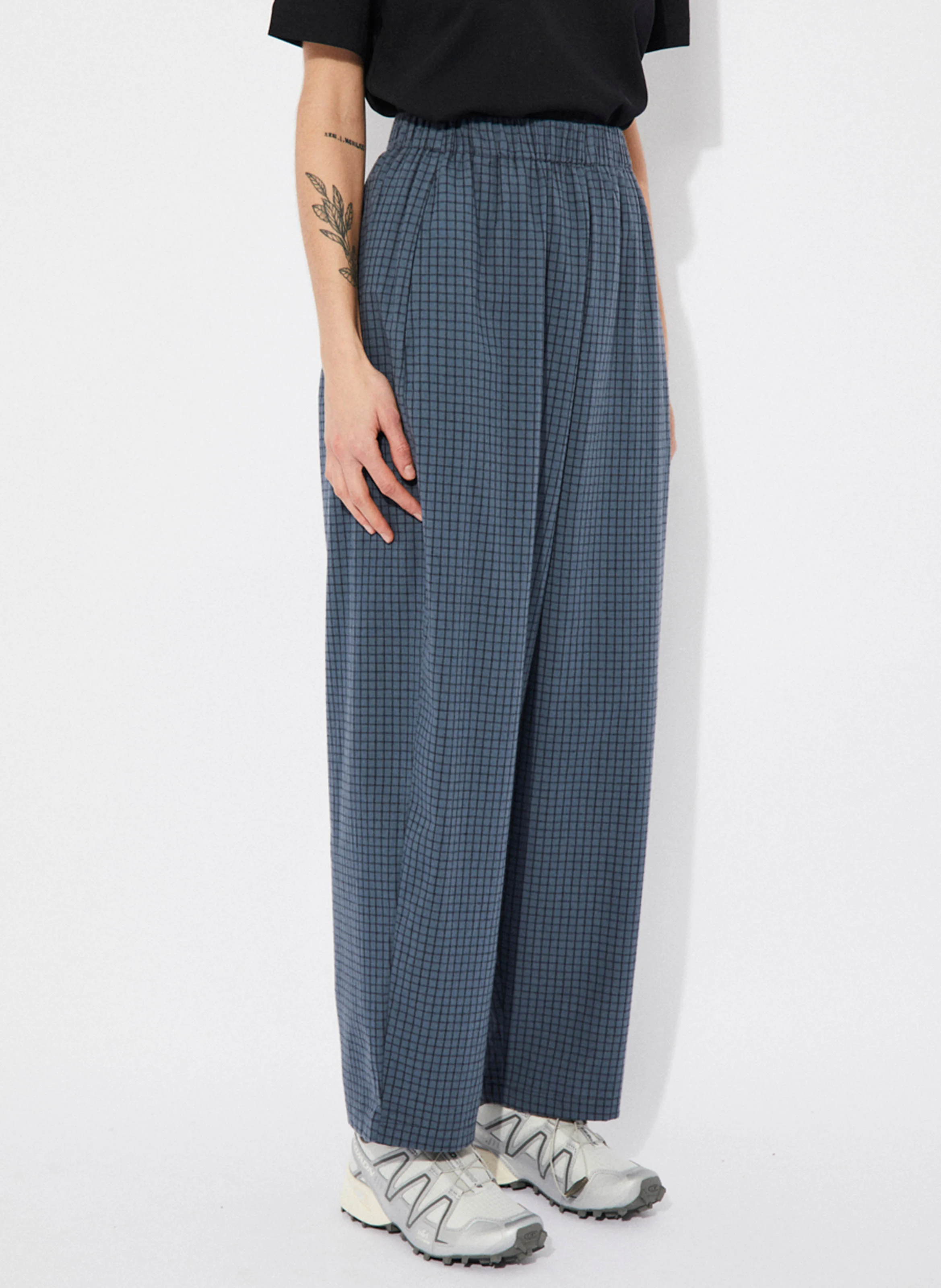 TURIN - Pantalon droit en coton bio | Bleu