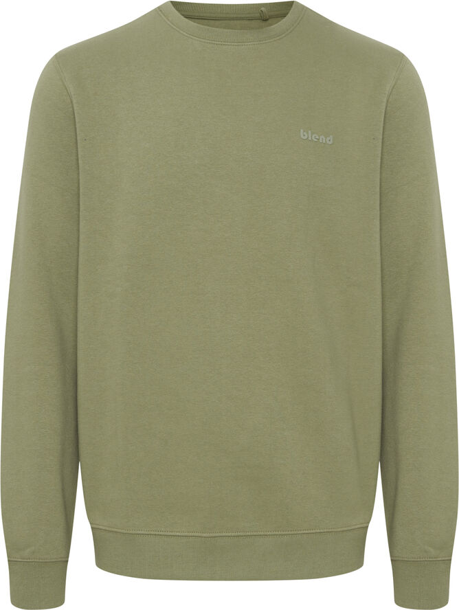 Blend BHDOWNTON CREW NECK SWEAT NOOS Regu Oil green